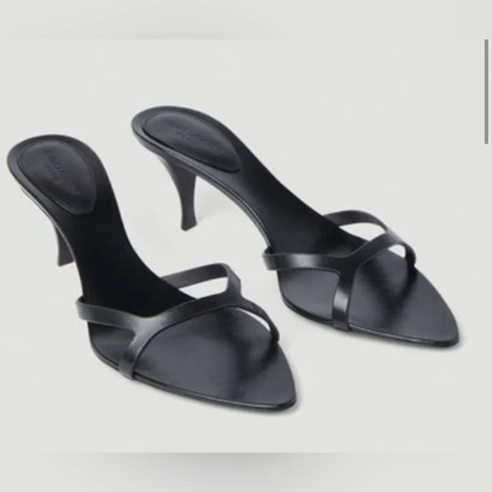 NWOB Saint Laurent Women's Carla High Heel Slide Sandals size 39 1/2 - Picture 1 of 8